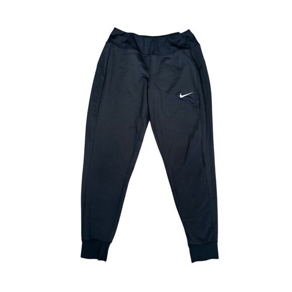 Nike Dri-Fit Thermal Fleece Jogger Sweatpants Black Women’s Size Small - Picture 1 of 11